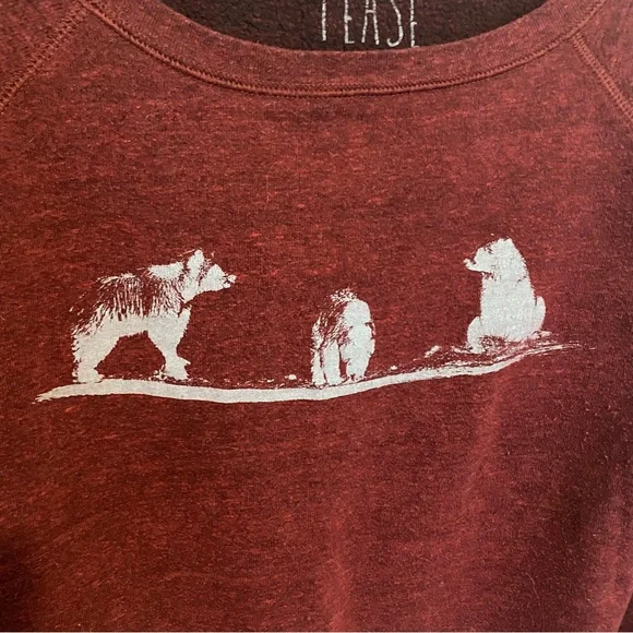 Red Bear Women's Sweater - Picture 3 of 4